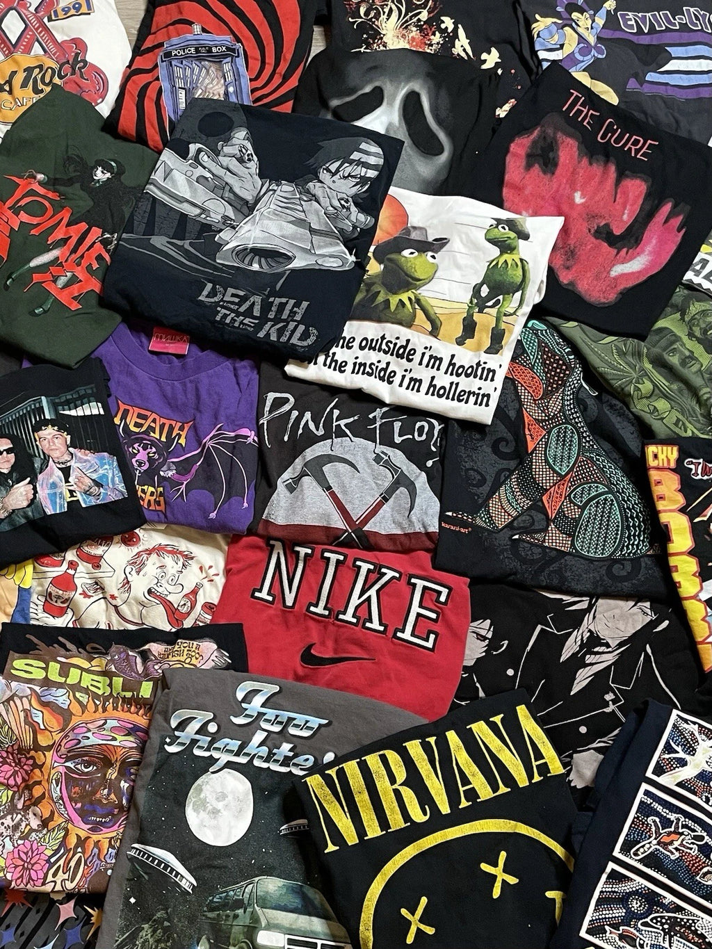 3 T-Shirt Lot Random Sports Bands Movies Art Skate Y2K Grunge Pop Culture Rap