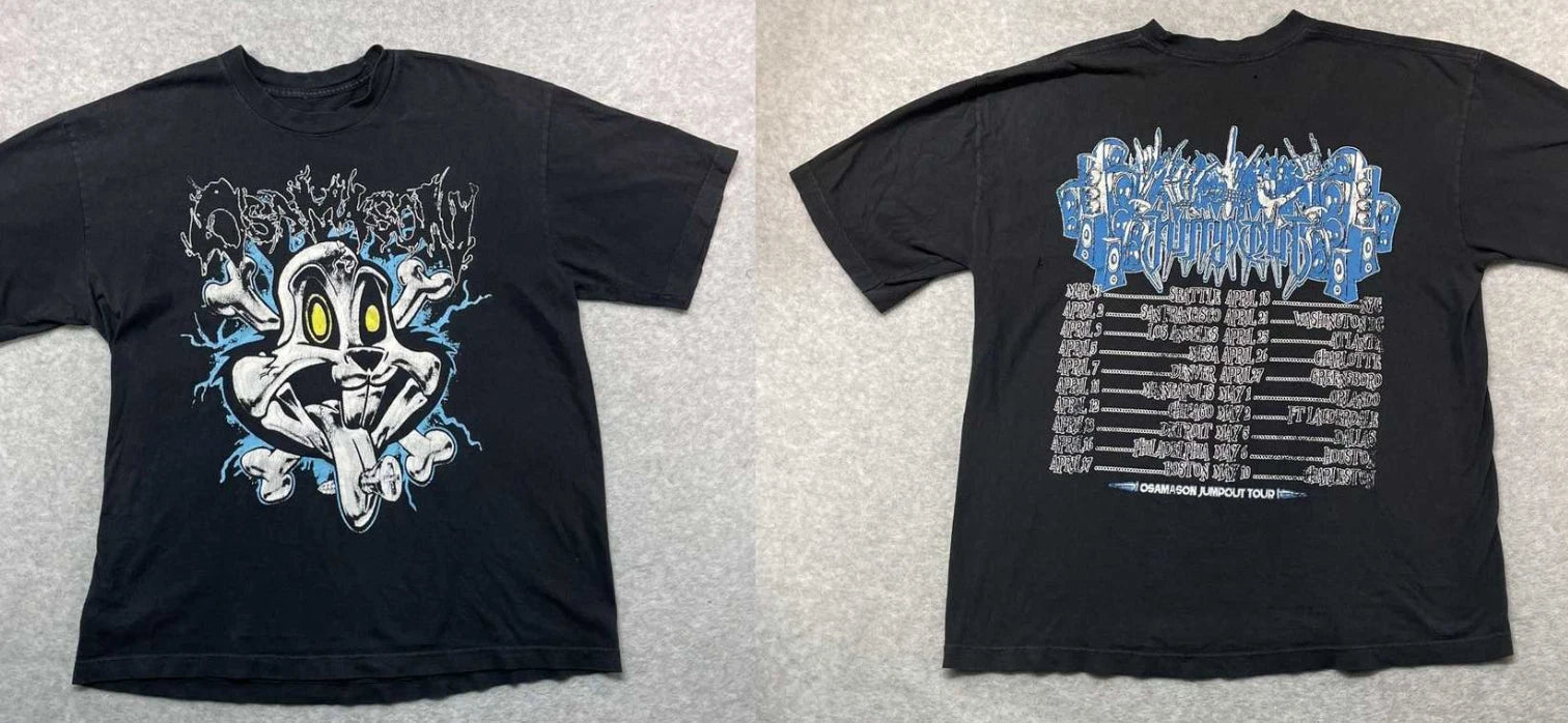 OsamaSon Jumpout Graphic Tee Shirt Streetwear Black HipHop T-Shirt S-5XL