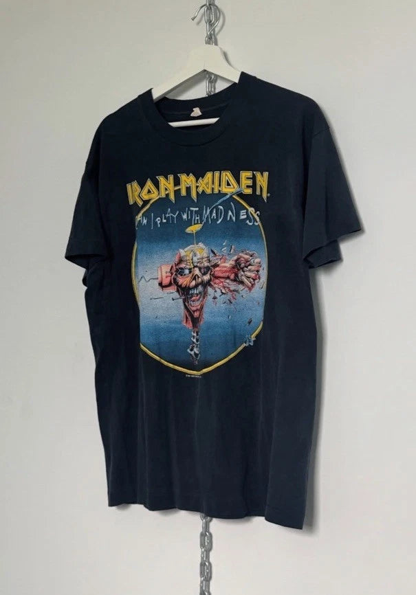 Iron Maiden Seventh Son Tour 1988 Eddie Graphic Men's Black XL T-Shirt