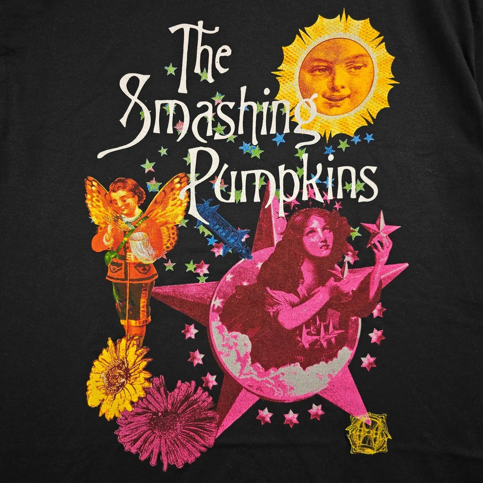 Smashing Pumpkins SHIRT Mens 2XL XXL Black Rock Music Grunge Tour 90s Retro NWT