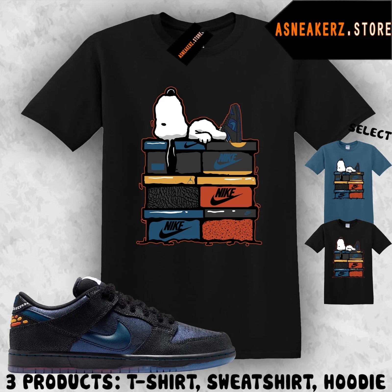 Shirt Match SB Dunk Low Pro Bluetile Sneaker Matching Sneakerhead S Dog T-Shirt