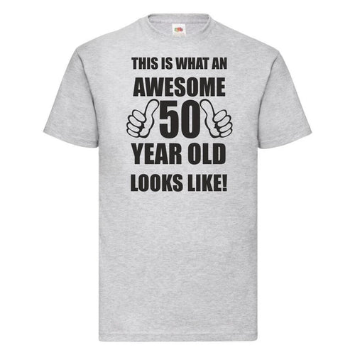 50th 50 Years Old Fiftieth Birthday Presents Mens Funny Awesome T-Shirt