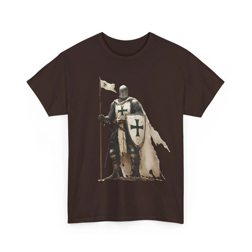 St. Lazarus Order Medieval Knight Catholic Christian Faith Heavy Cotton T-Shirt