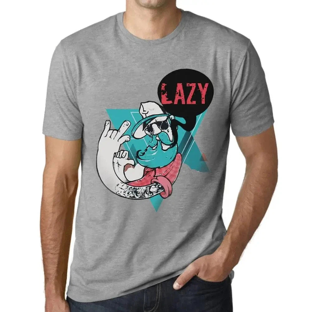 Men's Graphic T-Shirt Funky Grampa Lazy Eco-Friendly Limited Edition