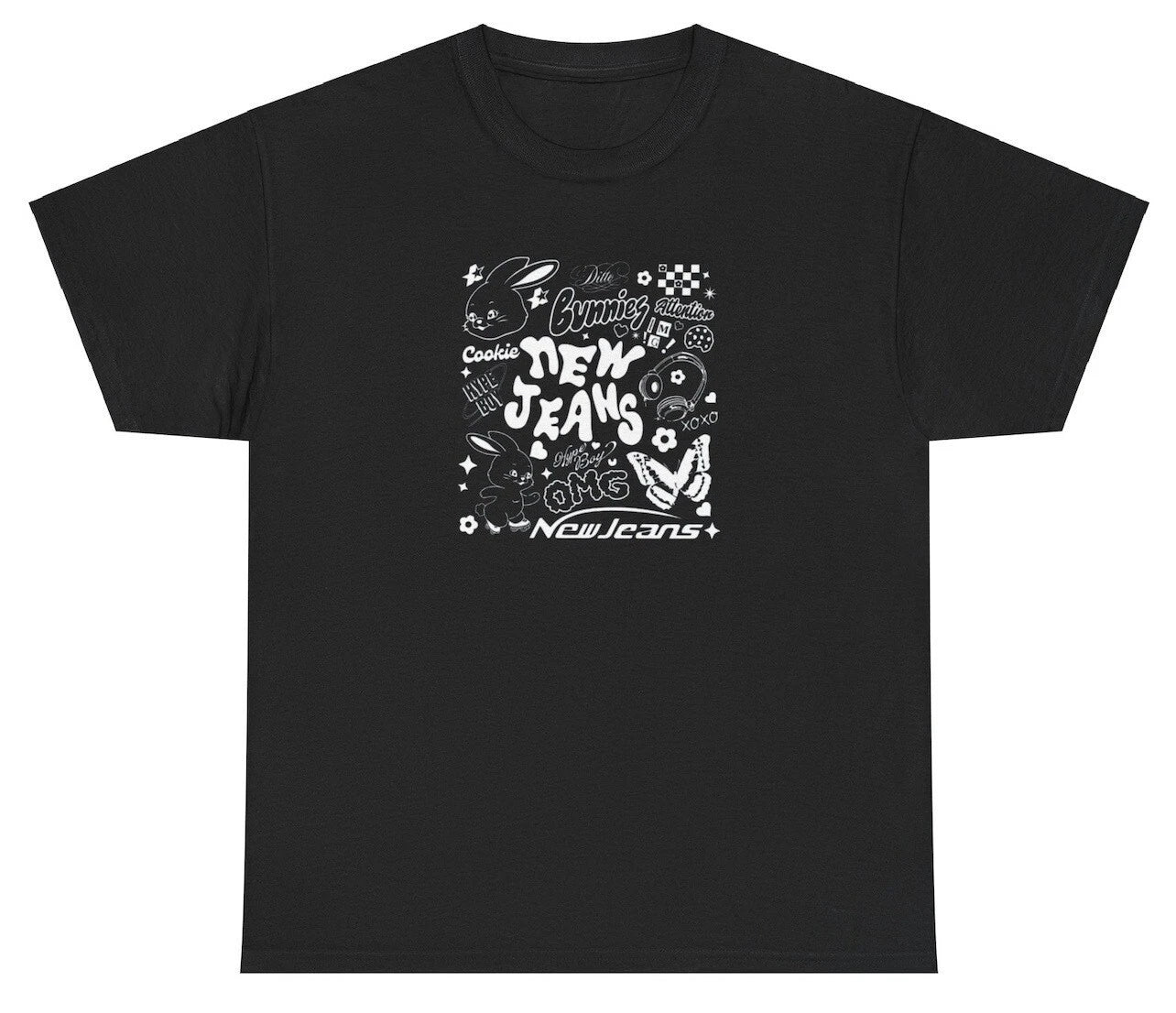 NewJeans Anime T Shirt Get Up 2nd EP Comeback New Jeans Bunnies Tokki Time Tee