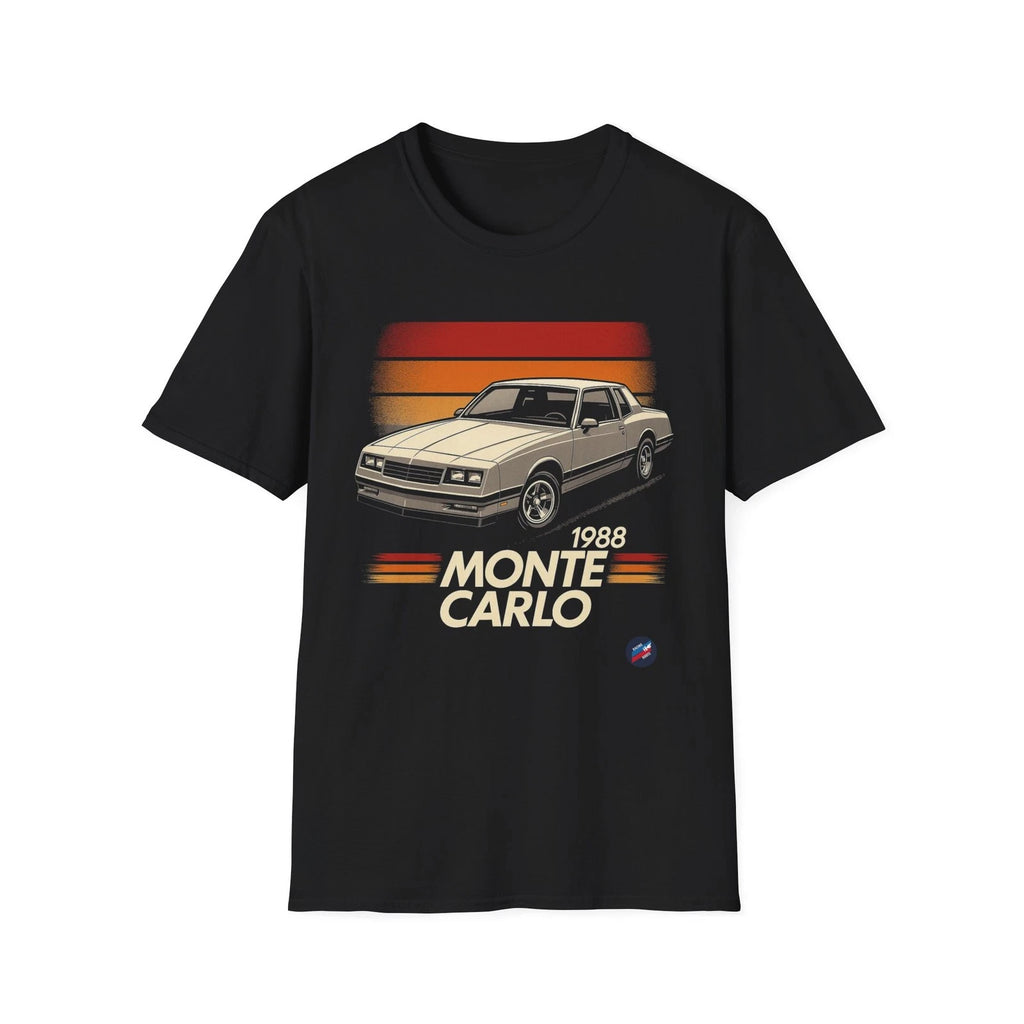 1988 Chevy Monte Carlo T-Shirt Retro Sunset Muscle Car Graphic Tee Classic