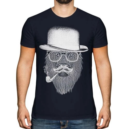 Lion In Fashion Printed Costume Men Top Funny Hipster Swag Trendy