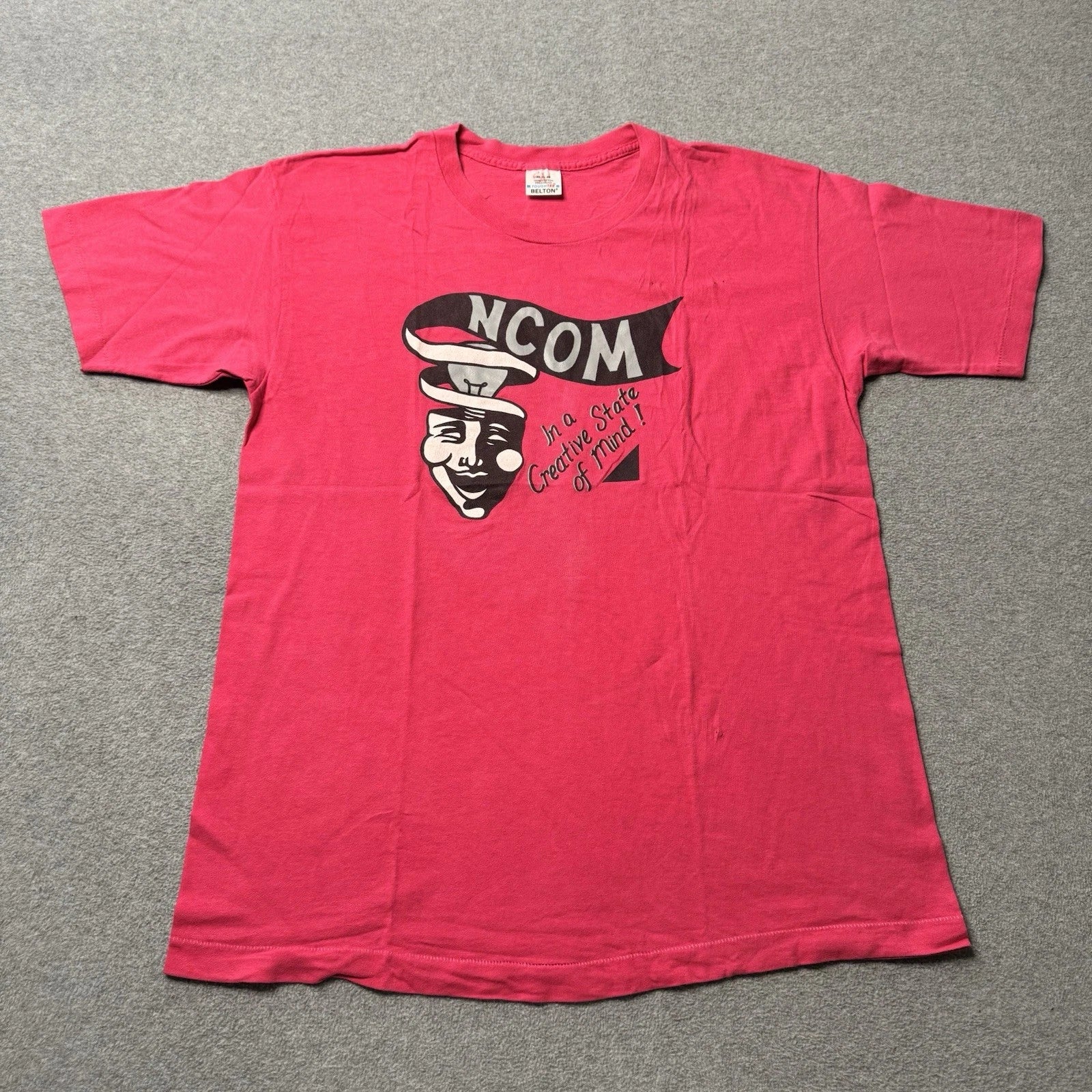 Vintage Belton T Shirt Mens XL Pink In A Creative State of Mind Graphic Print