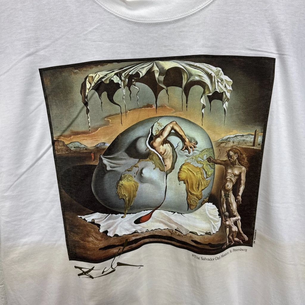 Vintage Salvador Dali Art T Shirt Men’s XL 80s 90s Surreal Geopoliticus Warhol