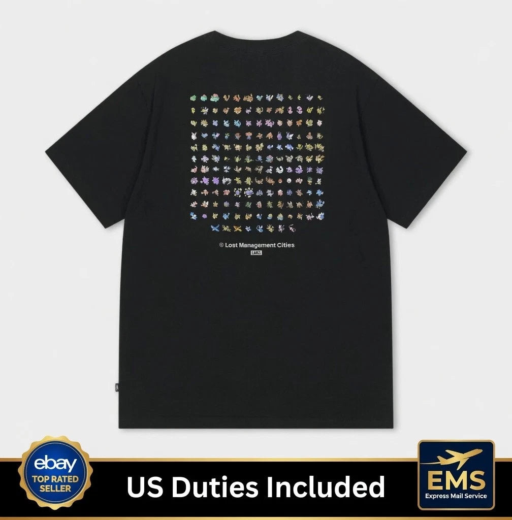 LMC x Pokemon Pixel Art 151 T-Shirt Black, (100% Authentic)