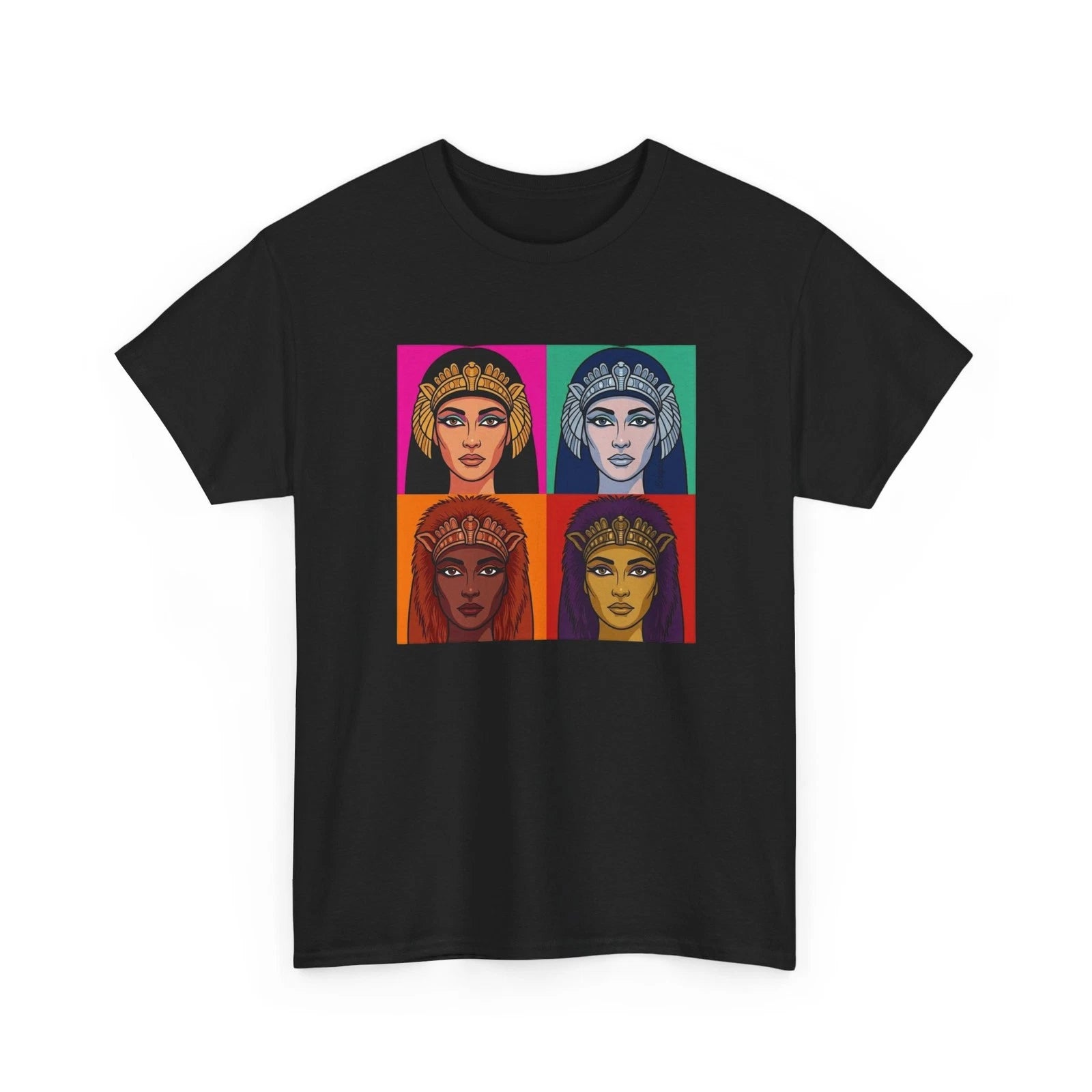 Cleopatra Tee | Pop Art Egyptian Queen Tshirt | White, Black, Grey S-M-L-XL-2XL