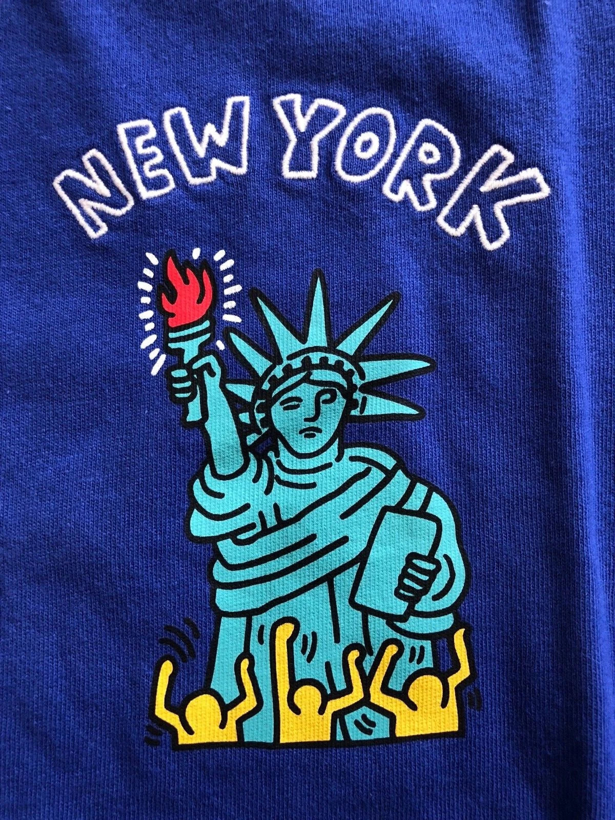Keith Haring X UNIQLO SPRZ NY Graphic T-shirt Blue US size S-3XL MoMa New York