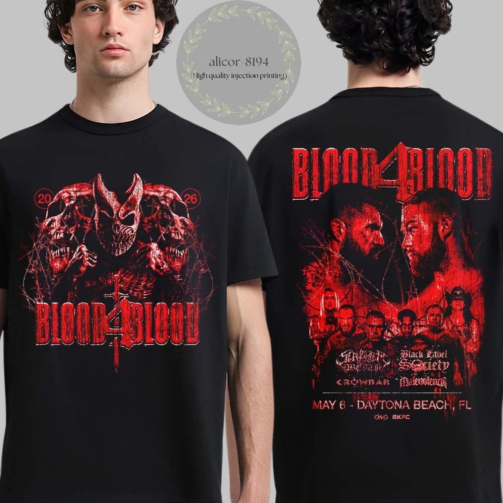 Blood4Blood Event Merch In Daytona Beach Florida On May 6 2026 Faceoff T-Shirt