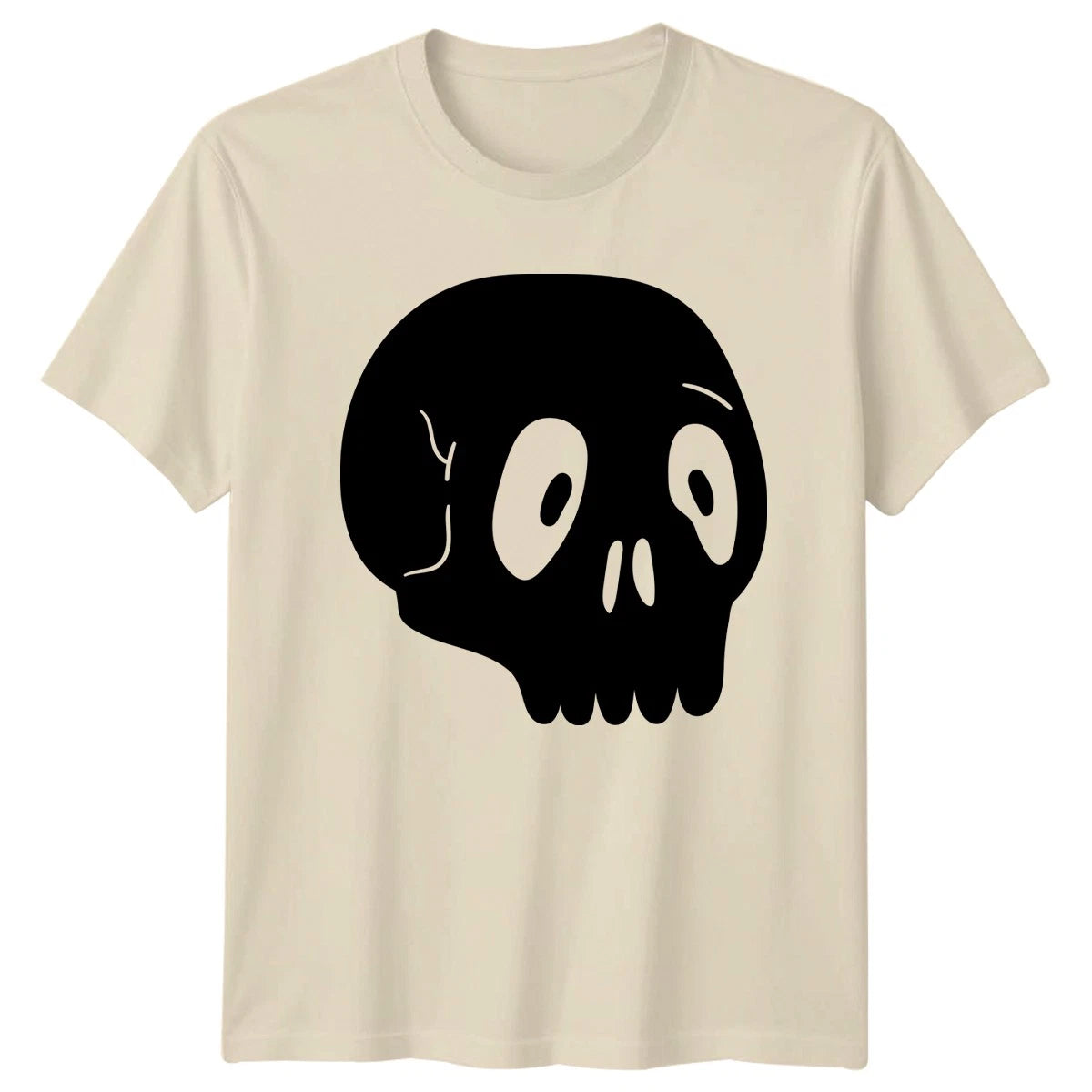 Creepy Cute Spooky Skull Design T-Shirt Cartoon Skull Halloween Gift