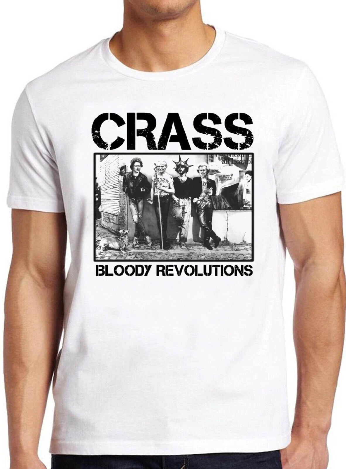 Crass Bloody Revolutions 80 Punk Rock Retro Cool Gift Tee T Shirt 1160