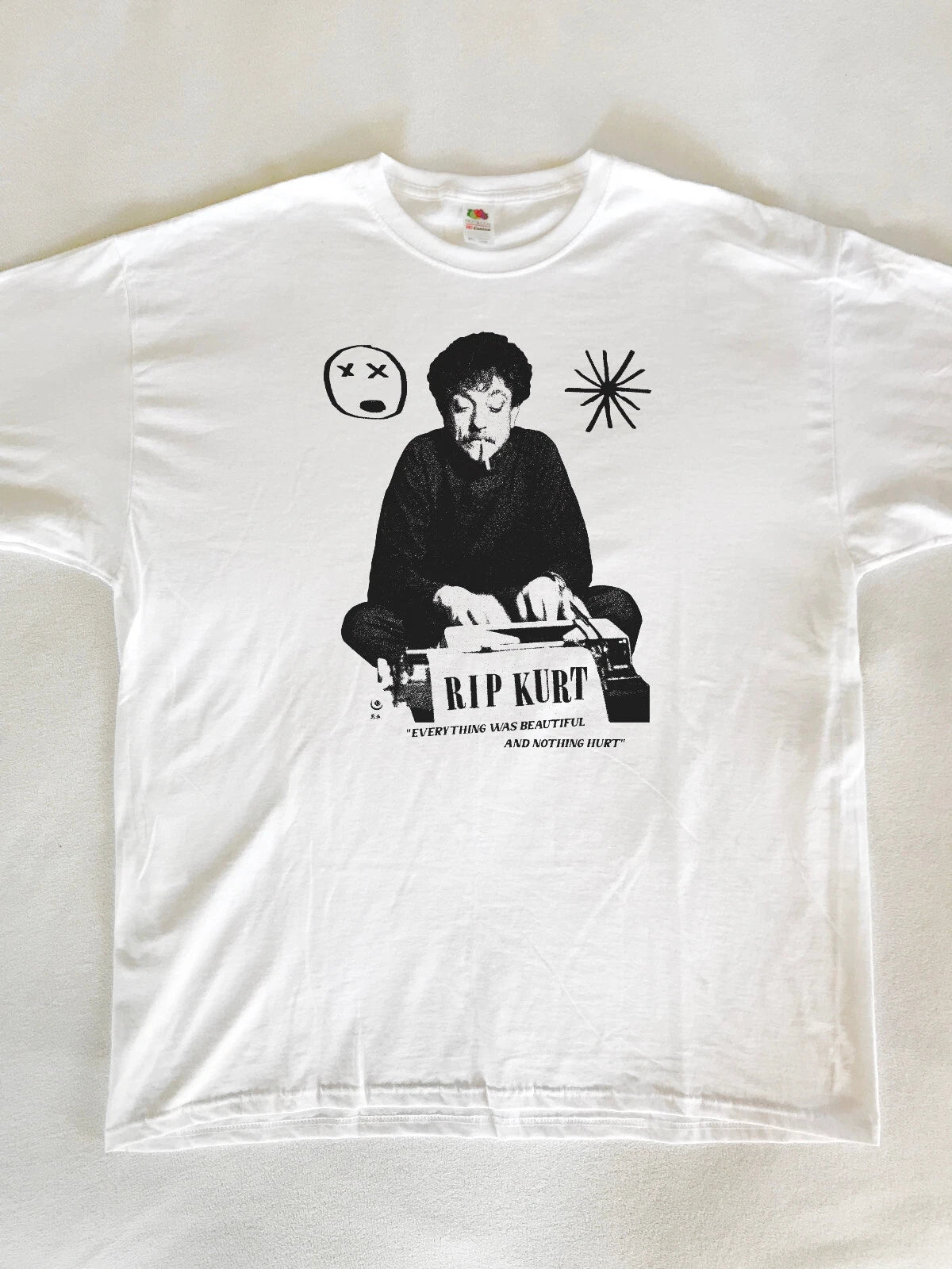 Kurt Vonnegut Cobain Grunge Punk Writer Literature Funny 90s T Shirt