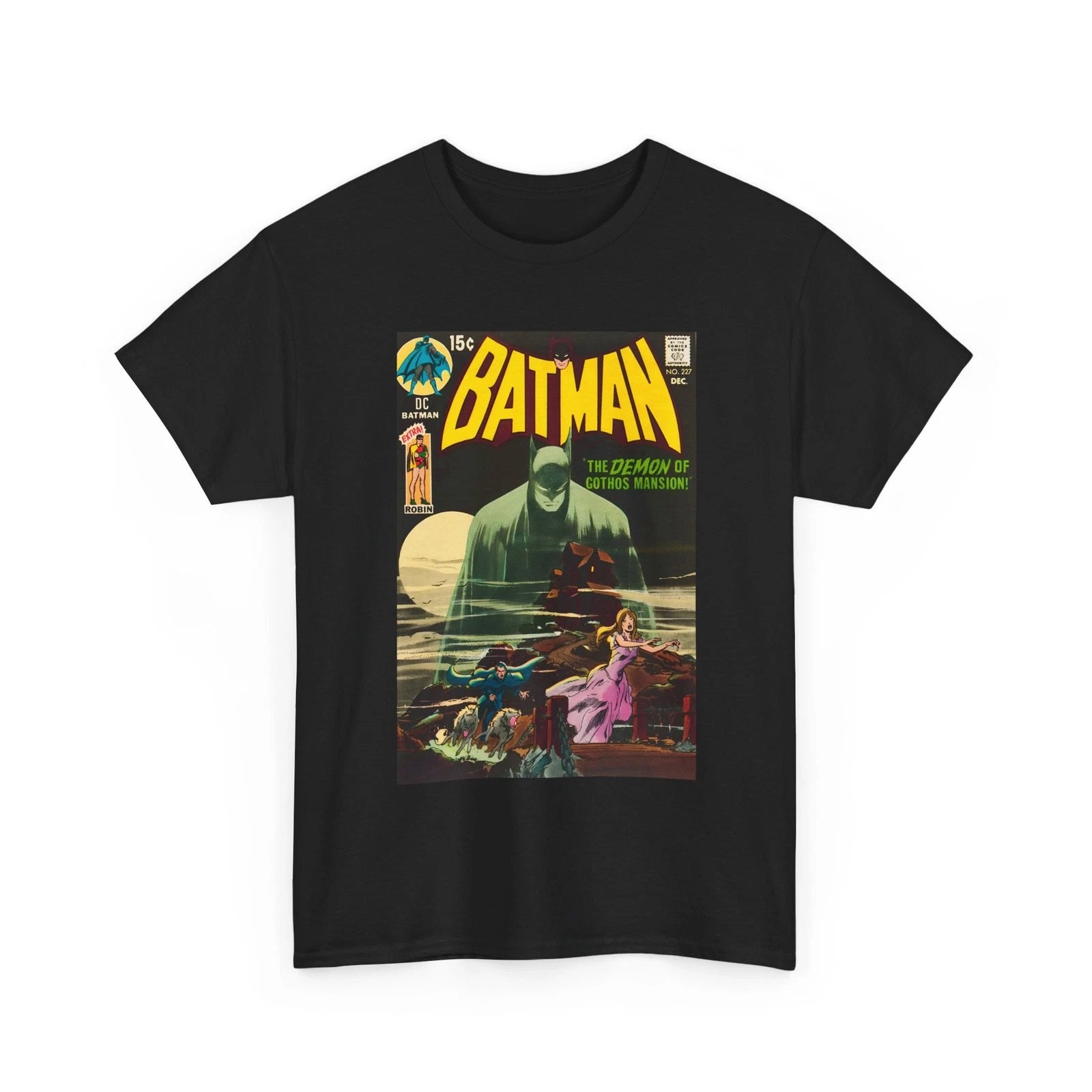 Batman #227 T-Shirt - Neal Adams Art - DC Comics - Demon of Gothos Mansion
