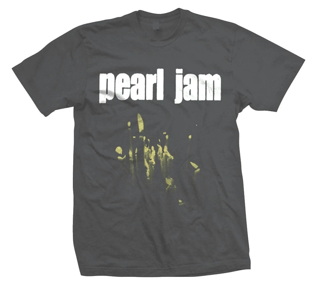 New Authentic Pearl Jam Candle Charcoal Gray Lightweight Grunge Band T-Shirt