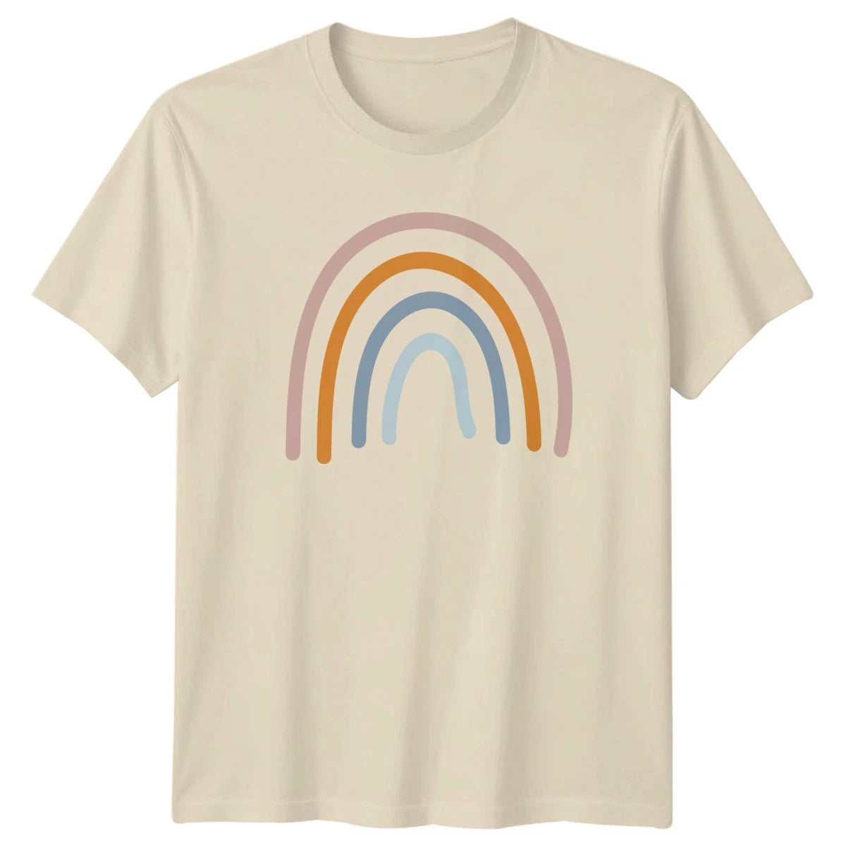 Earthy Boho Minimalist Rainbow T-Shirt Boho Minimalist Rainbow Lifestyle