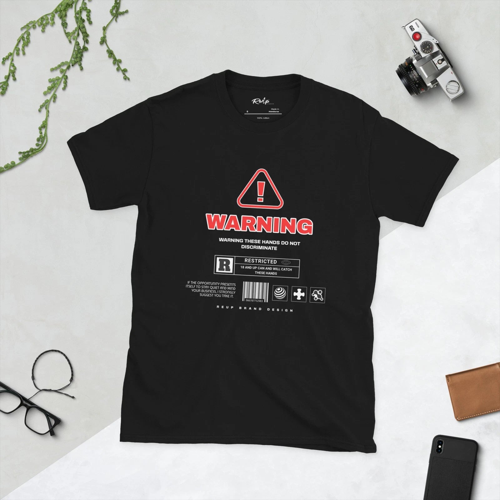 Short-Sleeve Funny Sarcastic Adult Humor Warning Graphic T-Shirt