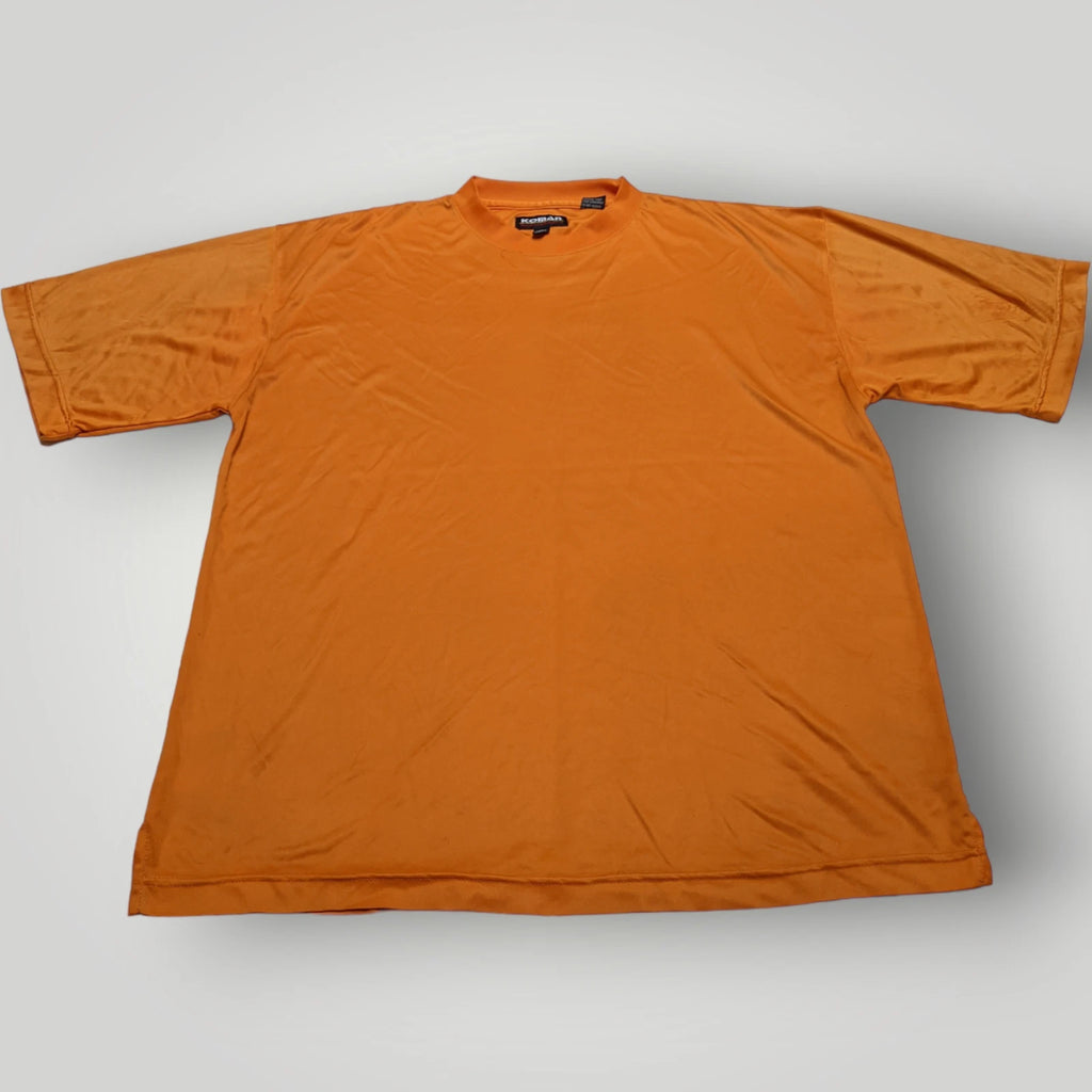 KOMAN Modern Basics ORANGE Crew Neck Short Sleeve T-Shirt Mens XL Athletic