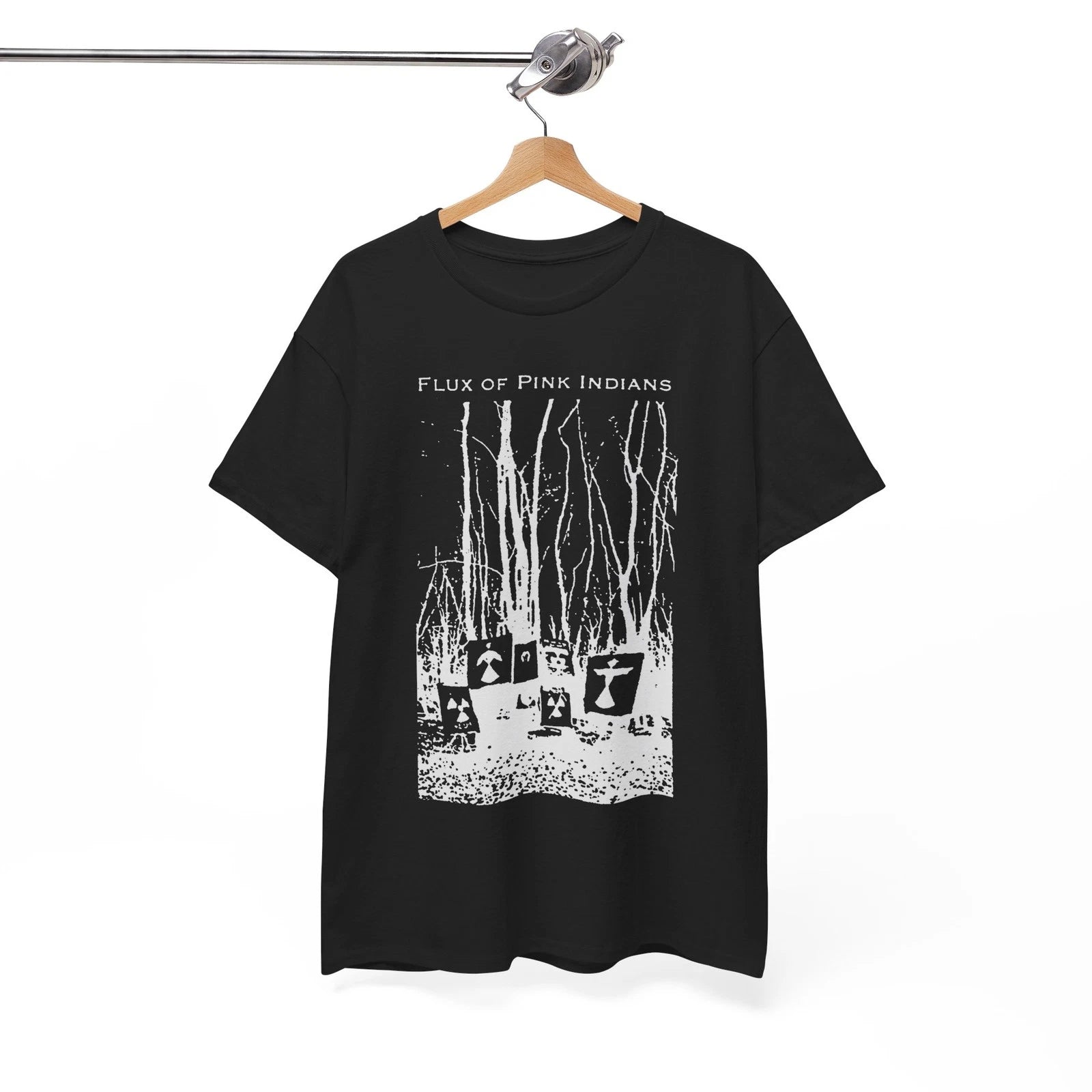Flux of Pink Indians Tribal T-Shirt, Crass Subhumans Anarcho-Punk Crust Tee.png