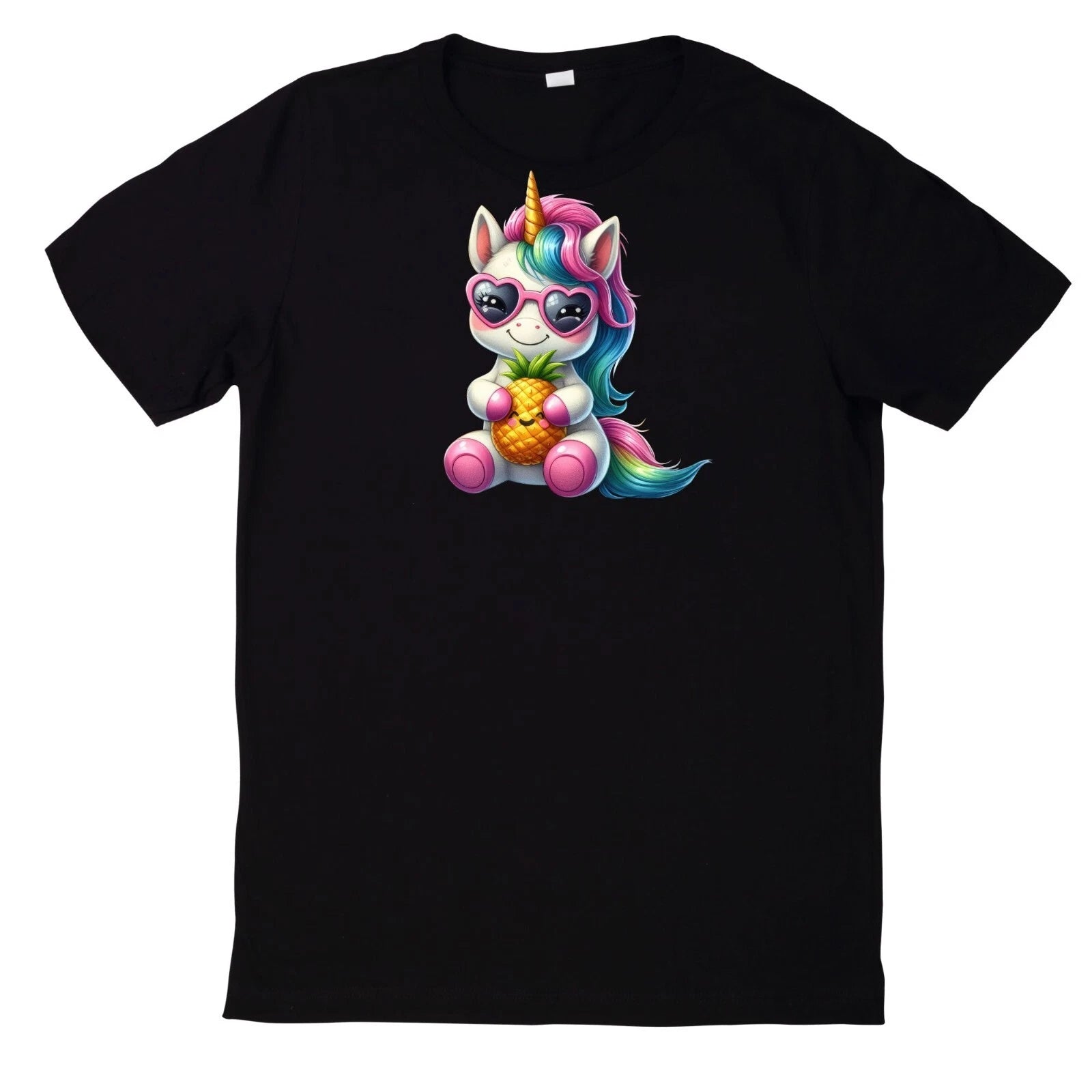 Funny Unicorn Pool Party Theme Cotton T-Shirt