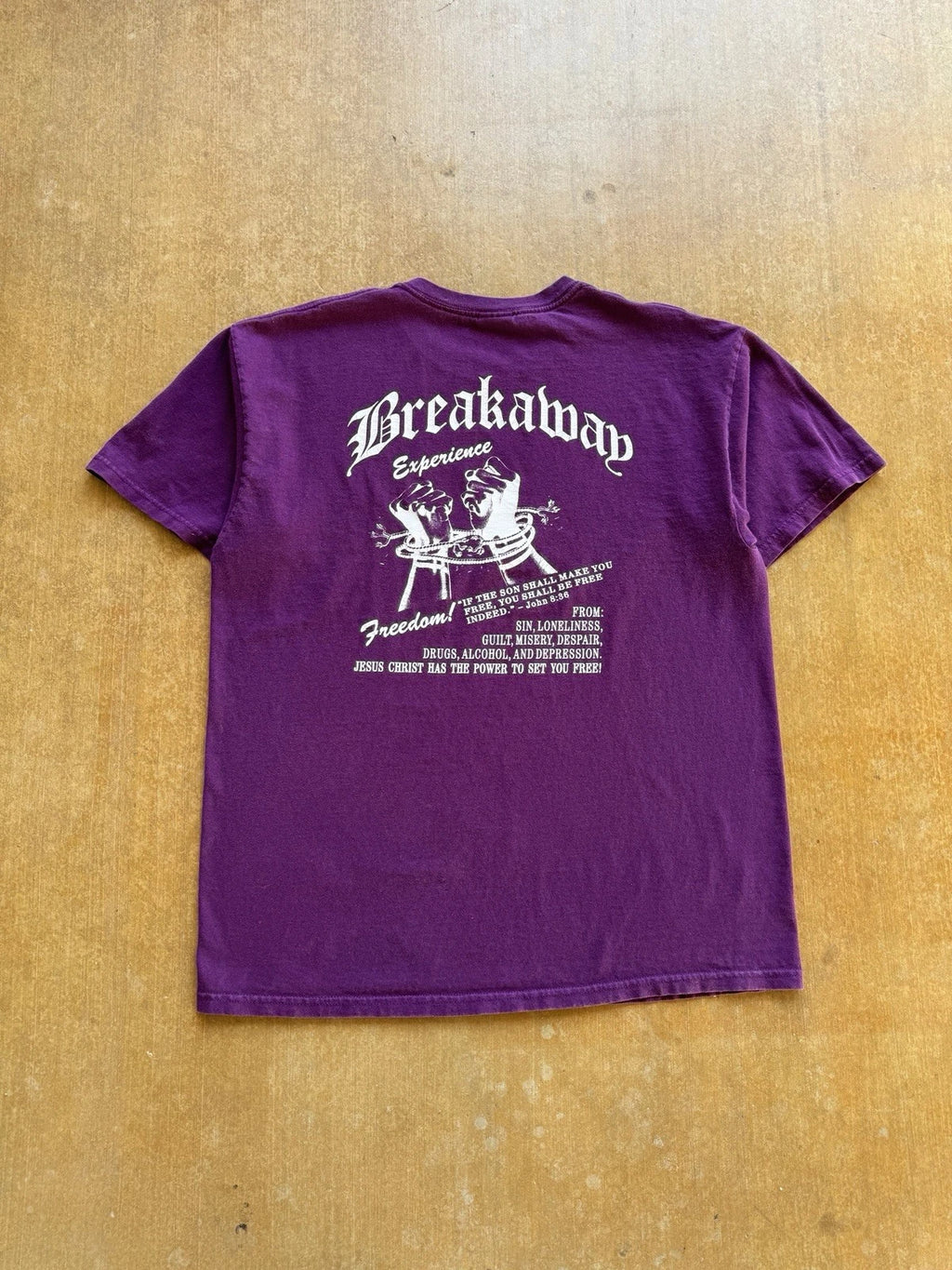 VTG Y2K BreakAway Experience Victory World Out Reach Church Jesus God T-Shirt L