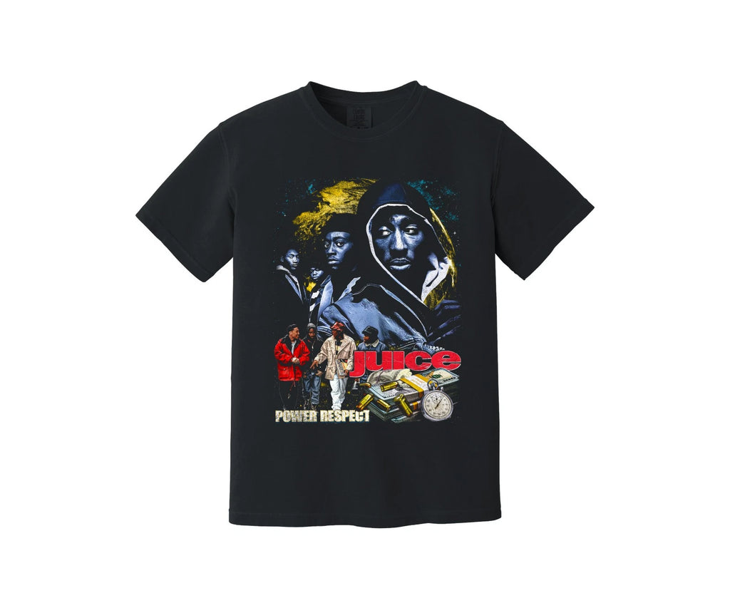 Juice Heavyweight T Shirt - 90s movie - Hip Hop - Power, Respect, Tupac Shakur,