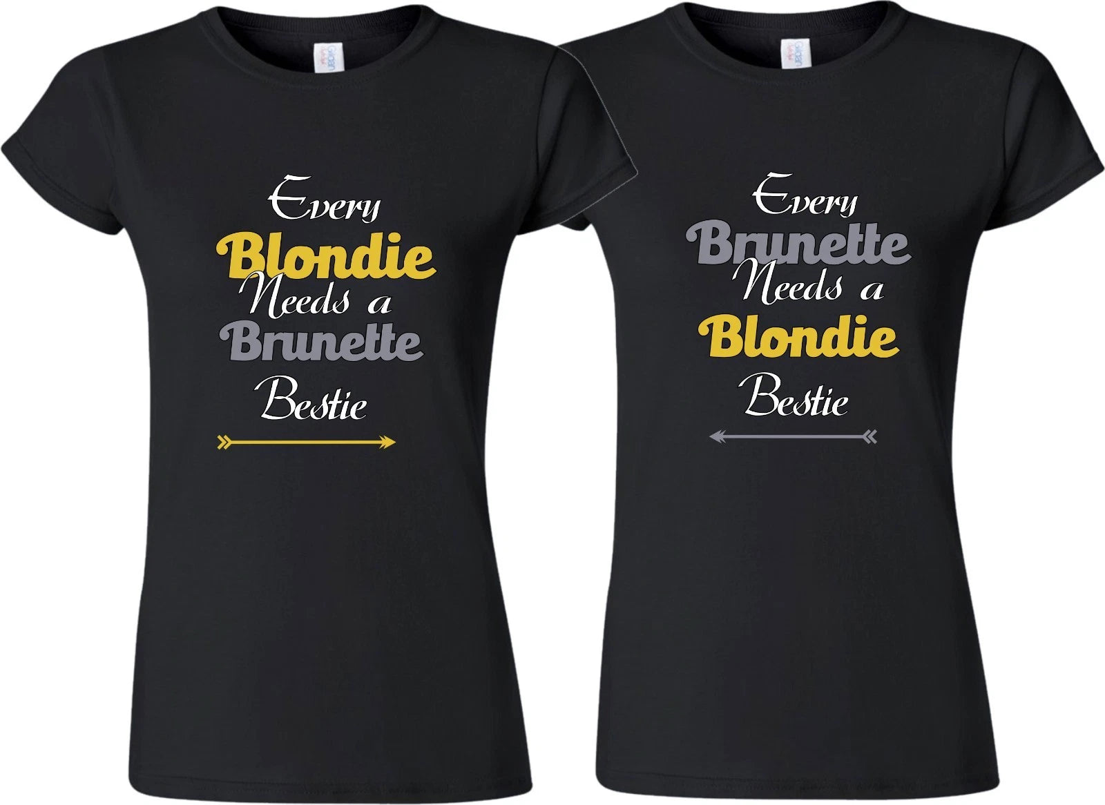 Every Blondie needs a Brunette bestie Cute Best Friends funny matching T-shirts