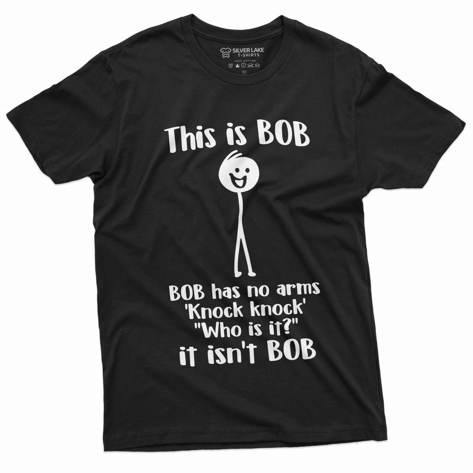 Men's Funny This is Bob. Bob Has No Arms T-Shirt Novelty Gifts Funny Shirt