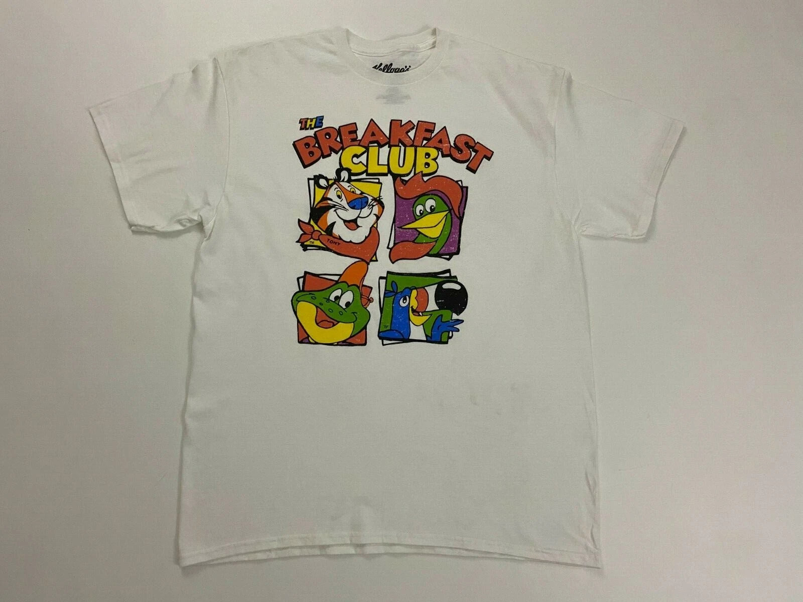 Kelloggs The Breakfast Club White Graphic T Shirt Size L