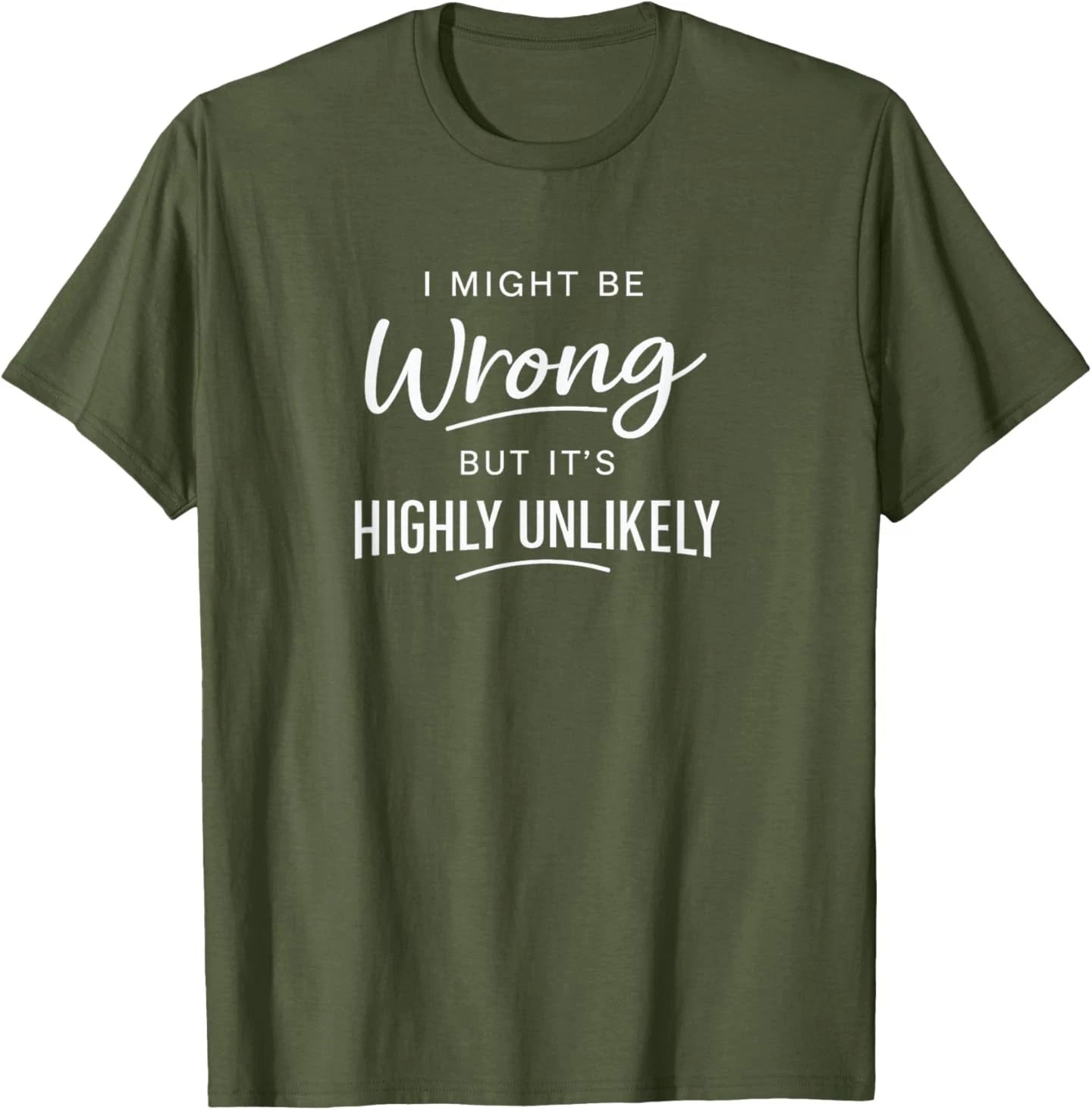 Sarcastic I Might Be Wrong But It's Highly Unlikely Funny T-Shirt