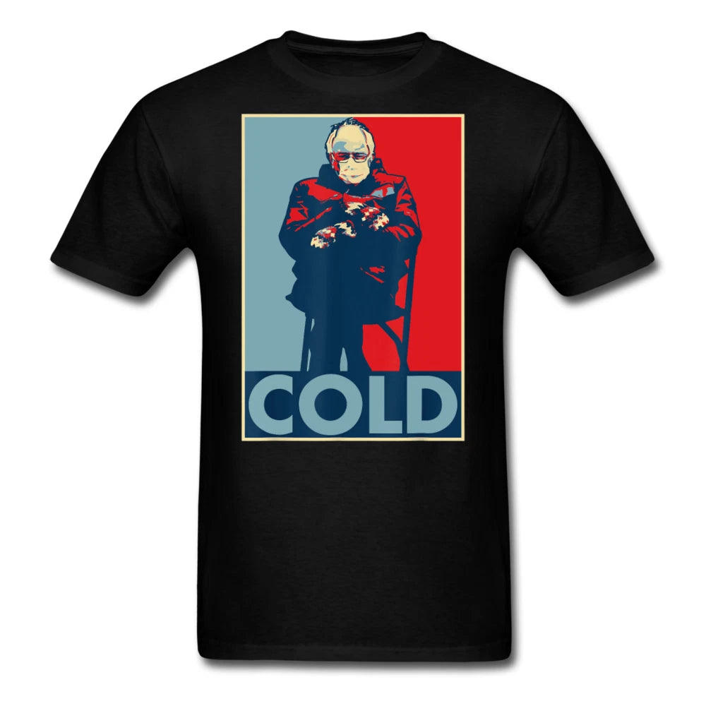 Bernie mittens meme bernie sanders cold inauguration funny T-Shirt Size S-6XL