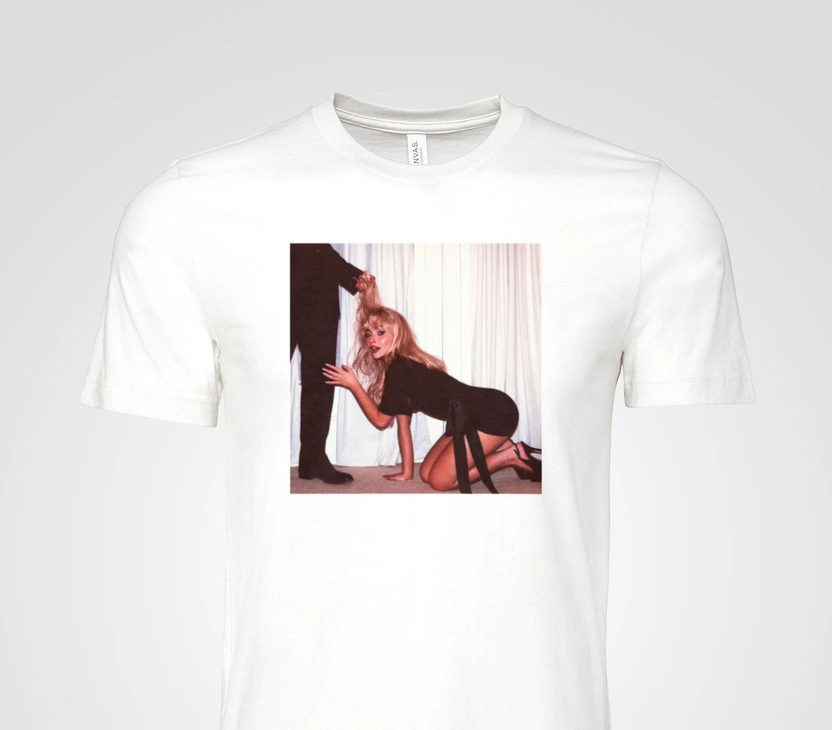 Sabrina Carpenter T-Shirt Album Cover Poster White Graphic Unisex Adult Music