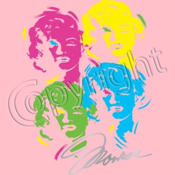 Pop Art Marilyn-Neon T Shirt Choose Style, Size, Color 10252