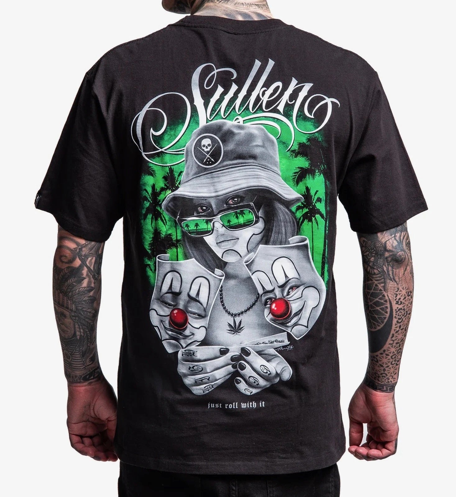 SULLEN CLOTHING SMILE NOW SMILE LATER TATTOO ART STANDARD T-SHIRT