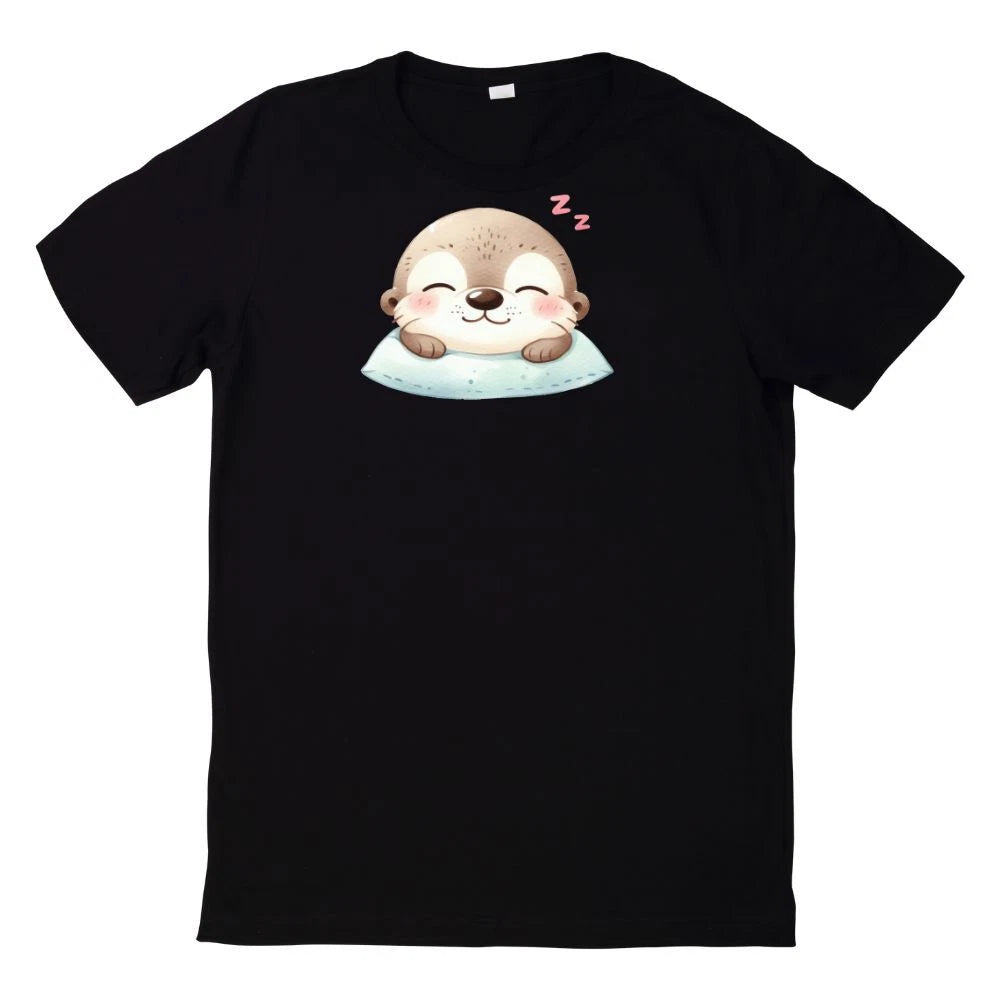 Cute Kawaii Otter Print T-Shirt