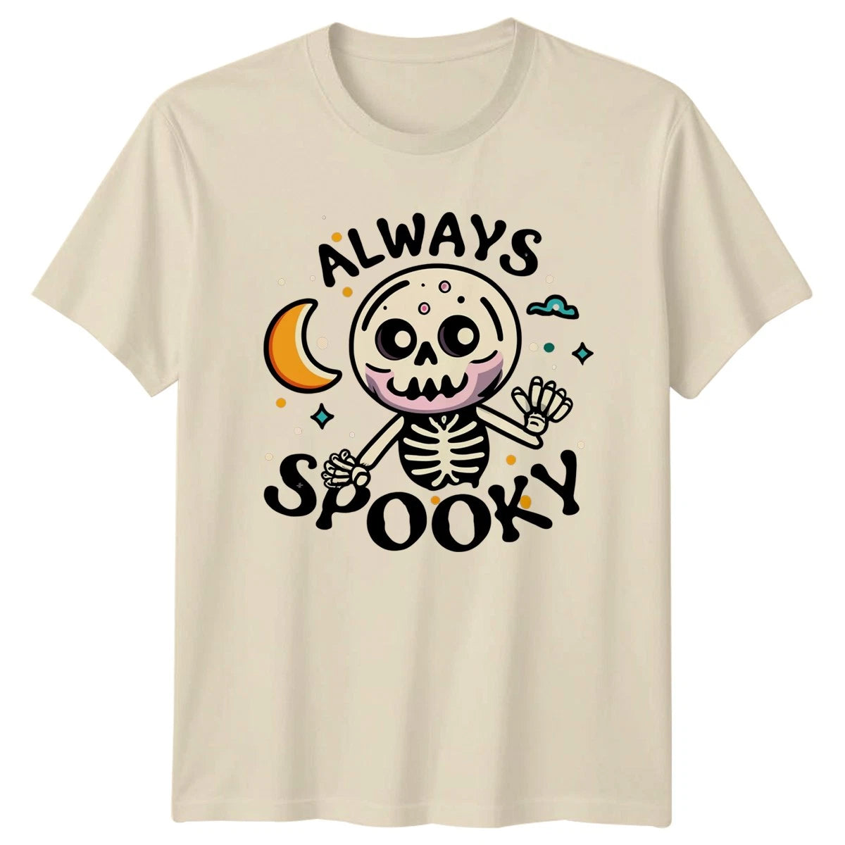 Always Spooky T-Shirt Cute Skeleton Halloween Gift For Him And Her