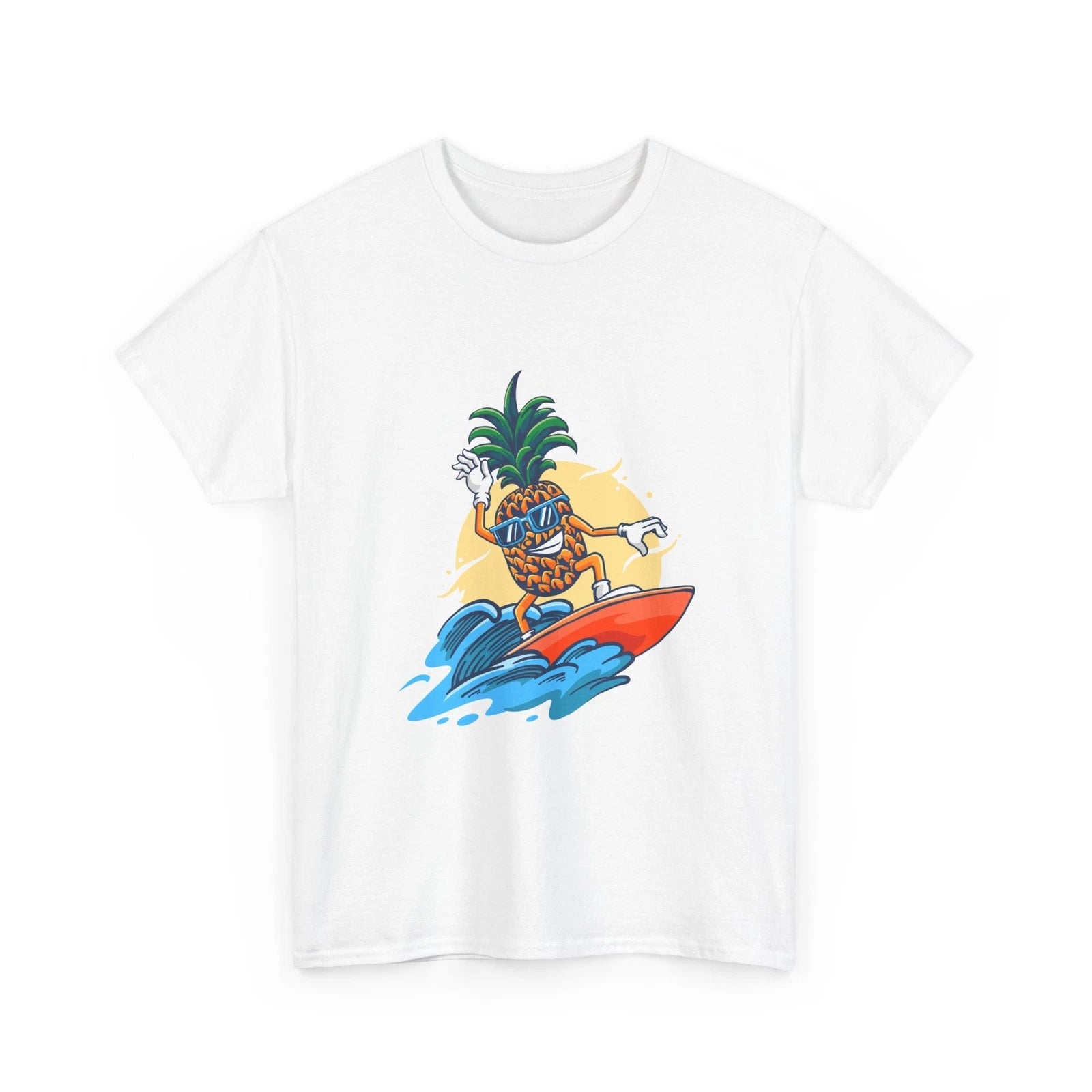 Surfing Pineapple Tee | Tropical Surfboard Sunset, Travel, Hot Day, Cool Shirt