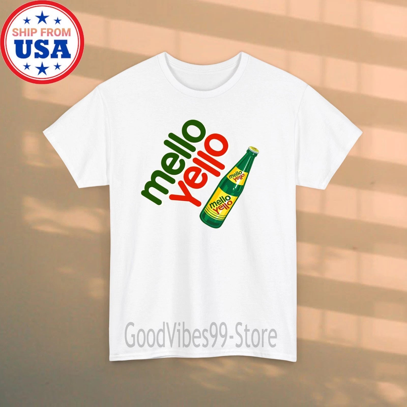 Mello Yello Men's White Size S-5XL