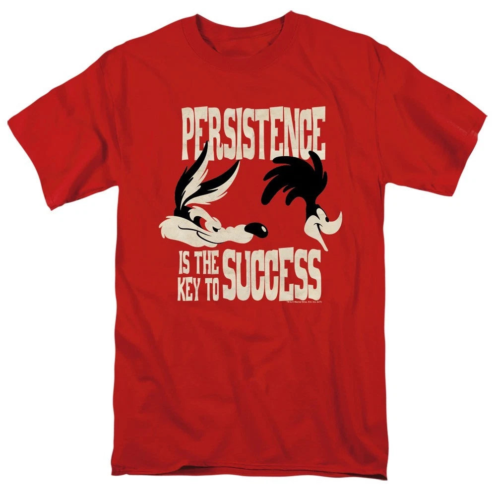 Looney Tunes Coyote Road Runner Persistence Mens T Shirt S-5XL Licensed Tee