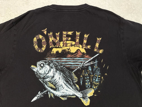 2000s Y2K O'Neill Surf Tribe Tribal Fishing Fish Surfing Streetwear T-Shirt, L