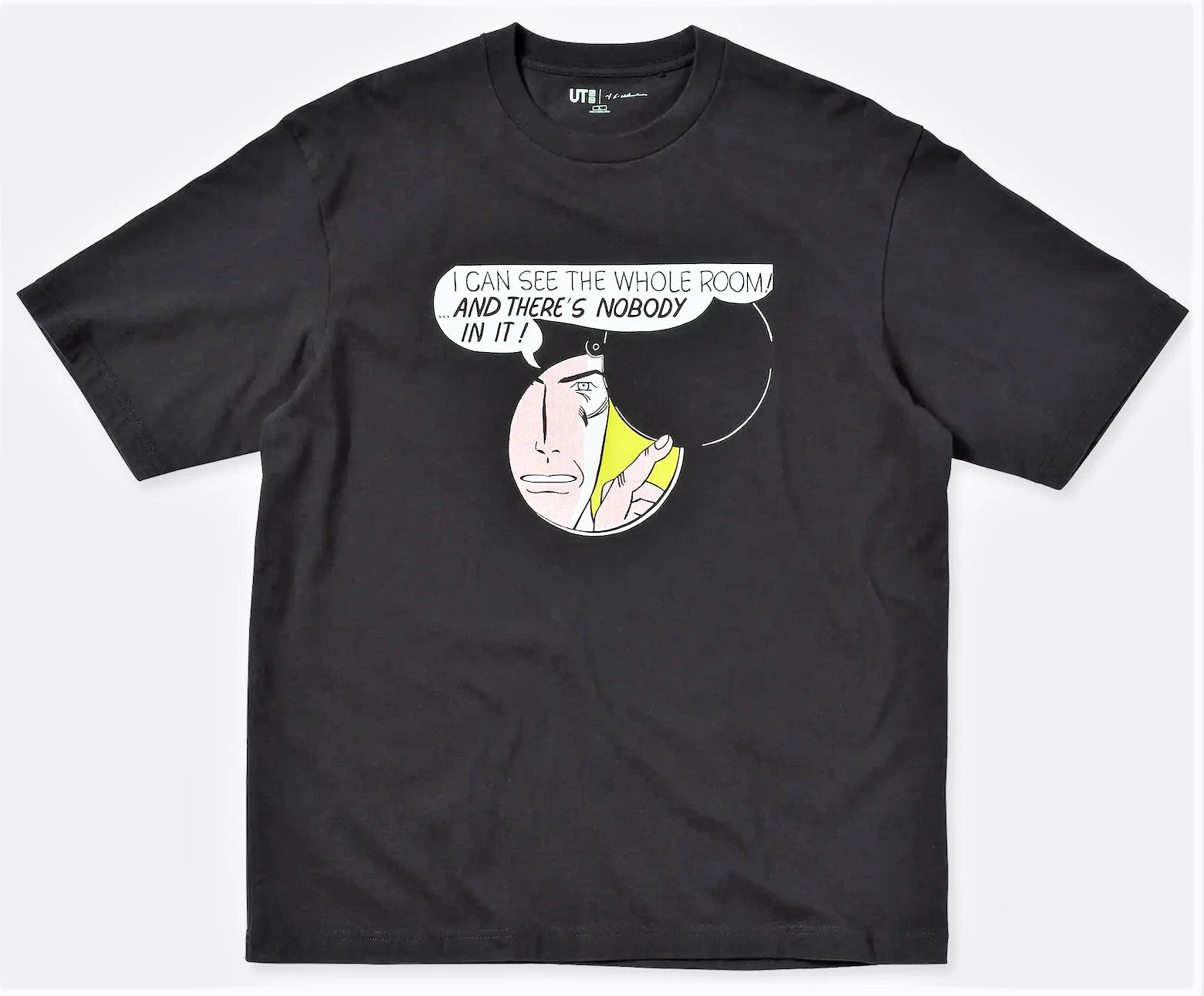 ROY LICHTENSTEIN x UNIQLO 'I Can See the Whole Room...' UT Art T-Shirt M Blk NWT