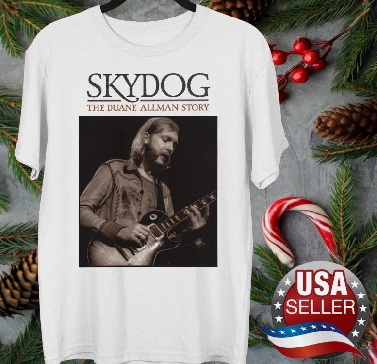 Duane Allman of The Allman Brothers concert T-shirt White Unisex