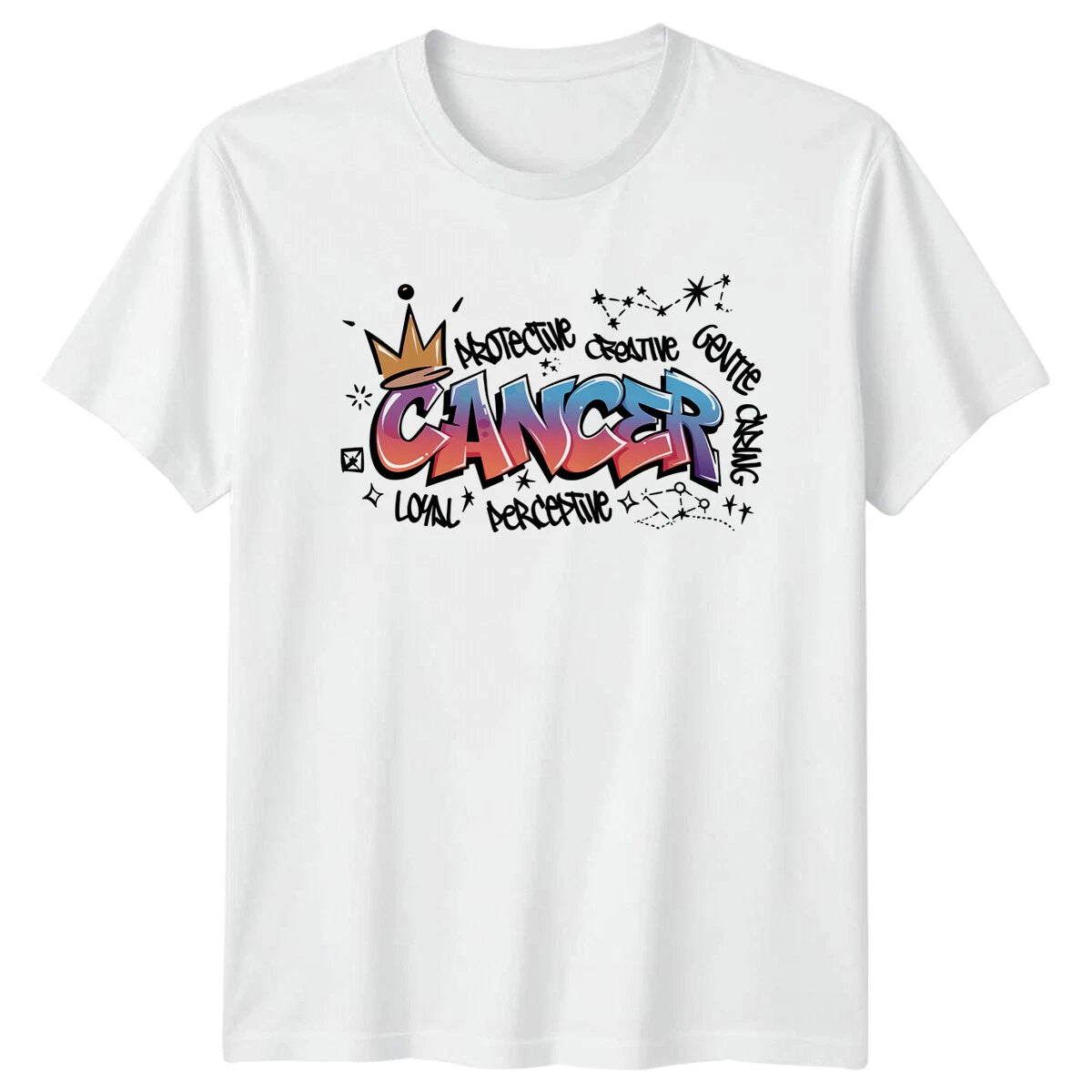 Cancer Zodiac Protective Creative Gentle Caring Astrology Mens Womens T-Shirt