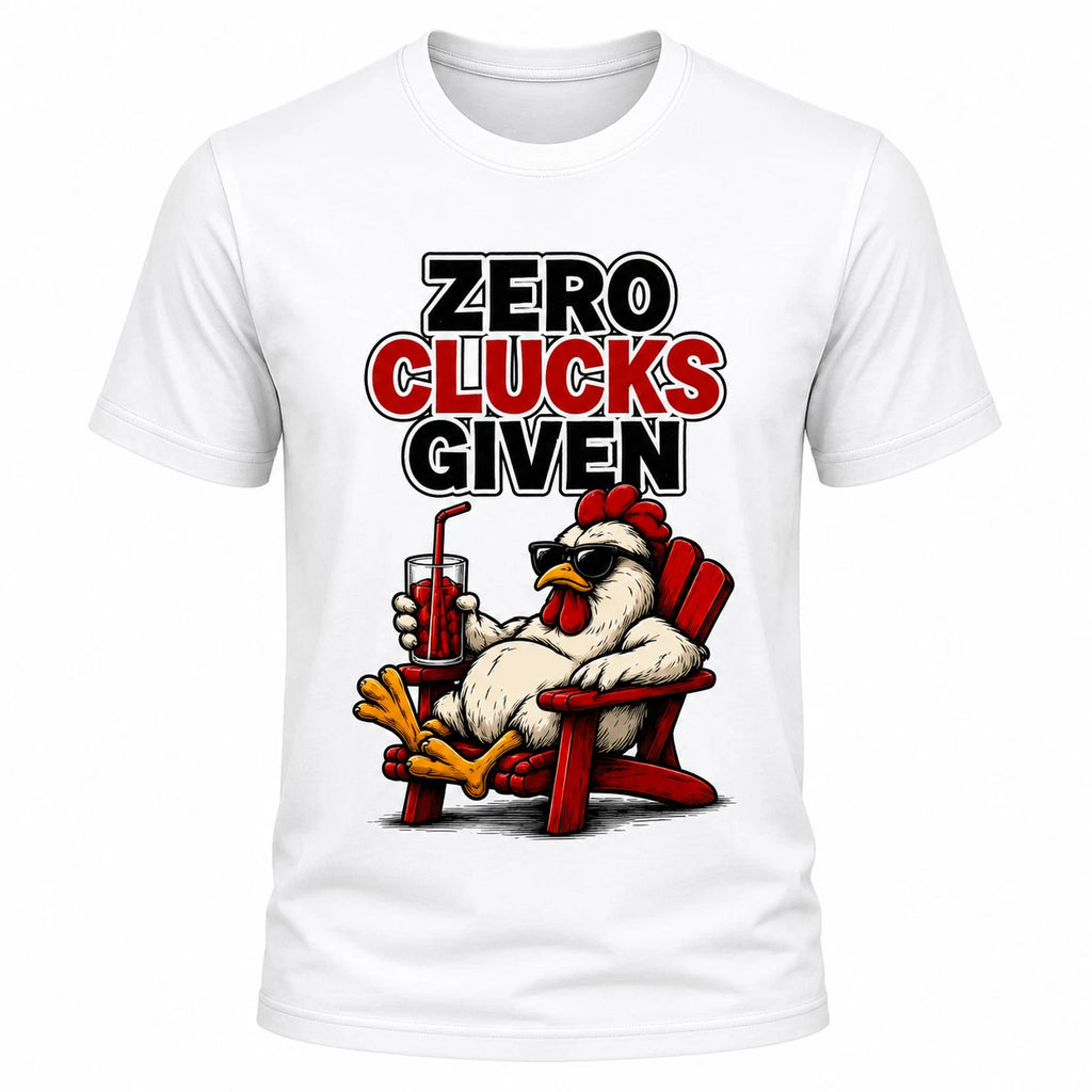 Relaxed Chicken Sunglasses Tee | Sarcastic Farm Humor Shirt | Funny Gift for Men
