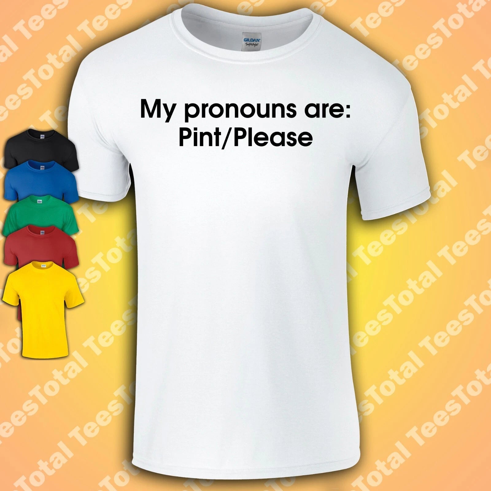My pronouns are Pint Please T-Shirt | Funny | Gender Binary | Joke