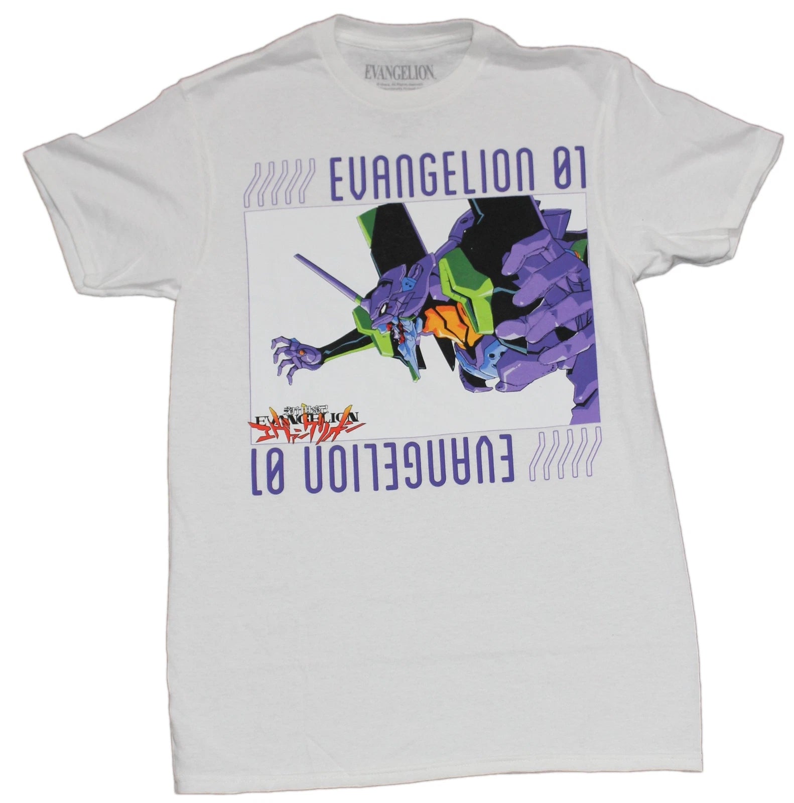Evangelion New Adult T-Shirt - 01 Mech Attack Box Image