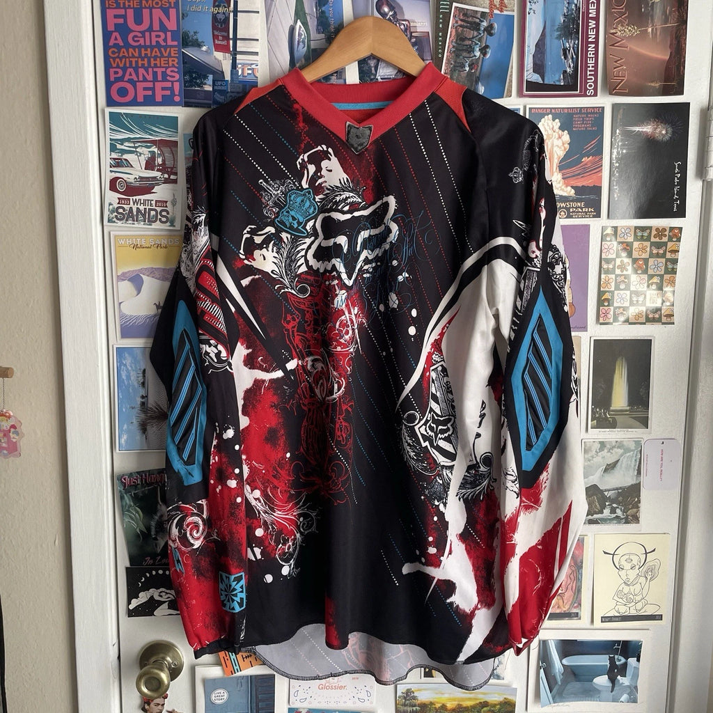 Vintage Y2K Fox Racing Extreme Motorcross Mens Shirt Jersey Sz Xl
